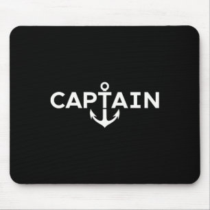 Kapitän Nautical Anker Boater Segler Yachting Boa Mousepad