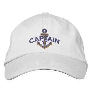 Kapitän Nautical Star Anker Stickerei Bestickte Baseballkappe