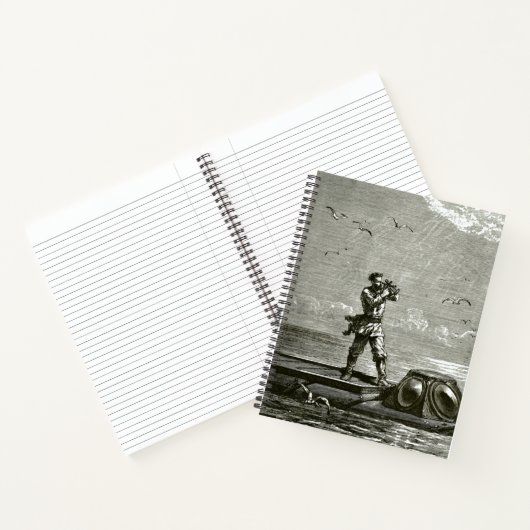 Kapitän Nemo aus 2000 Ligen unter dem Meer Notizblock (Innenseite)