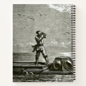 Kapitän Nemo aus 2000 Ligen unter dem Meer Notizblock (Rückseite)