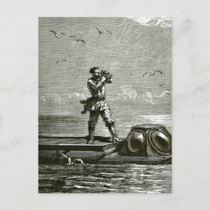 Kapitän Nemo aus 2000 Ligen unter dem Meer Postkarte