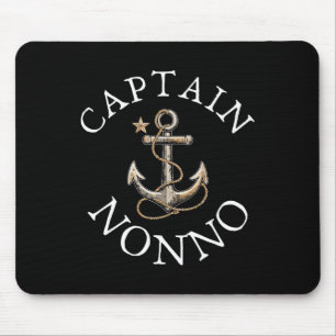 Kapitän Nonno Segelboot Segeln Vintage Anker Mousepad