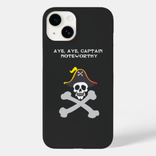 Kapitän Noteworthy Totenkopf und Piratenschiffsfah Case-Mate iPhone 14 Hülle