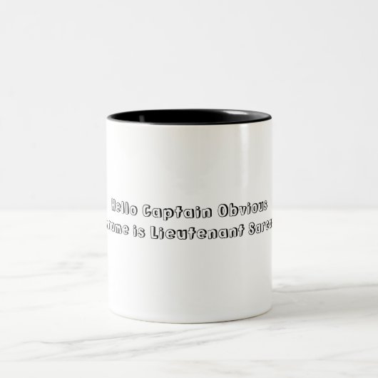 Kapitän offensichtlich zweifarbige tasse (Mittel)
