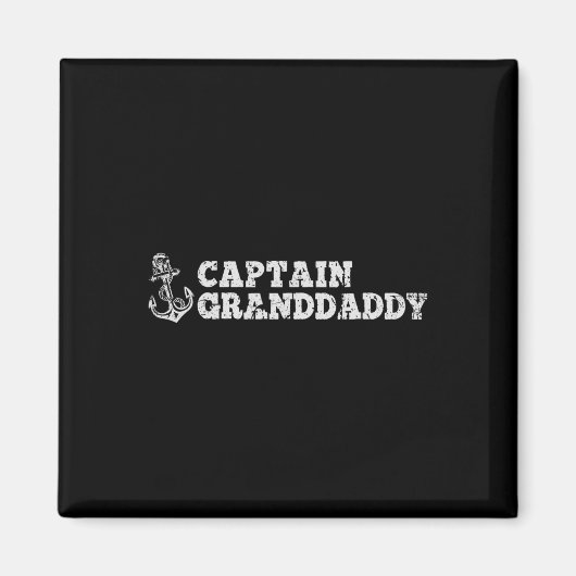 Kapitän Opa Segelboot Bootsanker Spaß Magnet (Vorne)