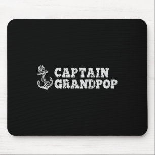Kapitän Opa Segelboot Vintage Boot Anker Mousepad