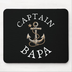 Kapitän Pa Boot Segeln Booten Vintage Anker Spaß Mousepad