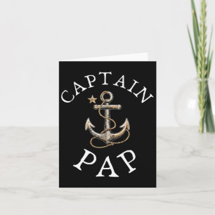 Kapitän Pap Boot Segelboot Vintag Anker Fu Karte