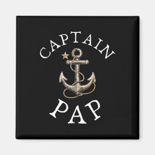 Kapitän Pap Boot Segeln Booten Vintage Anker Fu Magnet