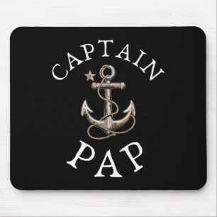 Kapitän Pap Boot Segeln Booten Vintage Anker Fu Mousepad
