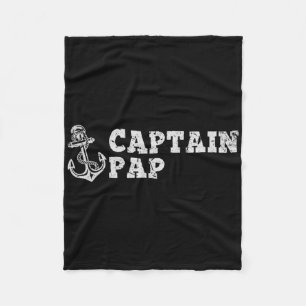 Kapitän Pap Segelboot Vintage Boot Anker Fu Fleecedecke