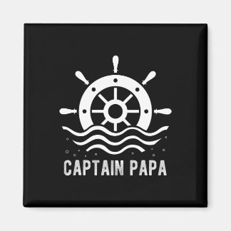 Kapitän Papa Boating Father's Day Pontoon Kapitän  Magnet