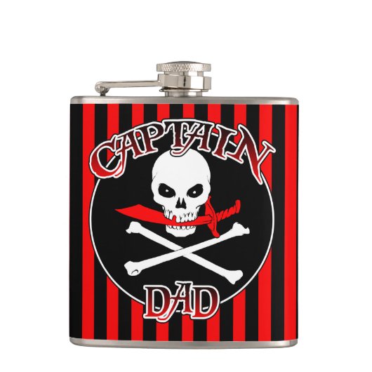 Kapitän Papa Flask Flachmann (Vorderseite)