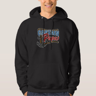 Kapitän Papa Mariner Vater Boot Segelboot Besitzer Hoodie