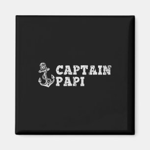 Kapitän Papi Segelboot Vintage Boot Anker F Magnet