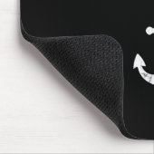 Kapitän Pate Pontonsee Segler Fischerboot Mousepad (Ecke)