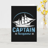 Kapitän phantastisch - Cooles Segeln Karte (Gelbe Blume)