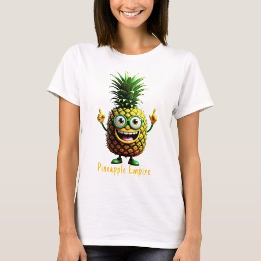 Kapitän PineBeard-Ananas-Reich T-Shirt (Vorderseite)