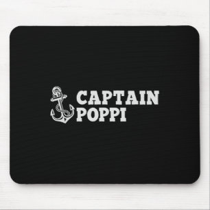 Kapitän Poppi Segelboot Vintage Boot Anker Mousepad