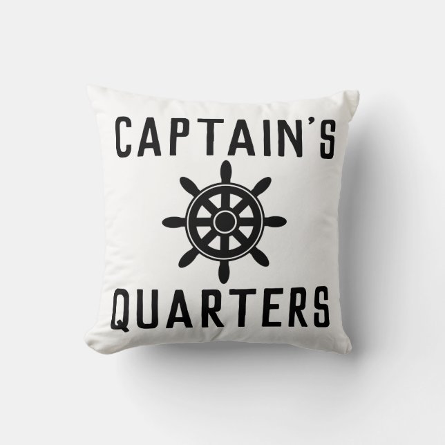 KAPITÄN-QUARTER-NAUTISCHE PILLOWS KISSEN (Vorderseite)