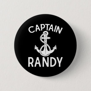 Kapitän Randy Anker Boot Schiff Yacht Button