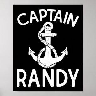 Kapitän Randy Anker Boot Schiff Yacht  Poster