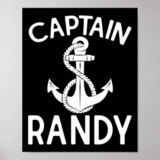Kapitän Randy Anker Boot Schiff Yacht  Poster (Vorne)