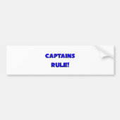 Kapitän-Regel! Autoaufkleber (Vorne)