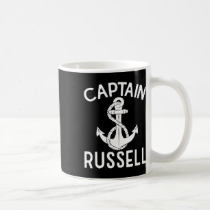 Kapitän Russell Boot Bootfahren Anker Yacht Schiff Kaffeetasse