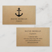 Kapitän Rustic Kraft Visitenkarte (Vorne/Hinten)