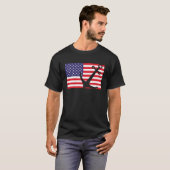 Kapitän Sailing America Flag Maritime USA H T-Shirt (Vorne ganz)