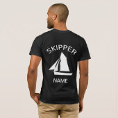 Kapitän Sailname Mens Black T - Shirt (Schwarz voll)
