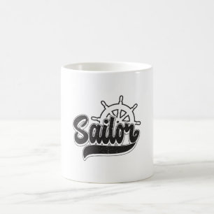 Kapitän Sailor Segelschiff Meer Segeln Funny Gesch Kaffeetasse