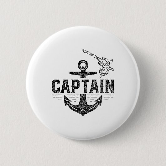 Kapitän Schiff Boot Besitzer Skipper Liebhaber Button (Vorderseite)