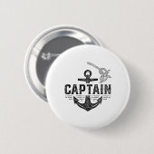 Kapitän Schiff Boot Besitzer Skipper Liebhaber Button (Vorne & Hinten)