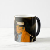 Kapitän Schwarz/Weiß 11 oz Morphing Tasse (VorderseiteRechts)
