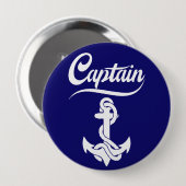 Kapitän Segelboot Anker Nautisches Design Button (Vorne & Hinten)