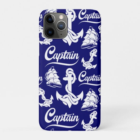 Kapitän Segelboot Anker Nautisches Design Case-Mate iPhone Hülle (Rückseite)
