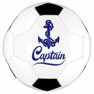 Kapitän Segelboot Anker Nautisches Design Fußball