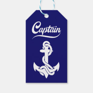 Kapitän Segelboot Anker Nautisches Design Geschenkanhänger