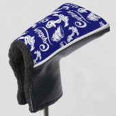 Kapitän Segelboot Anker Nautisches Design Golf Headcover (3/4 Vorderseite)