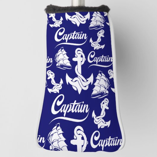 Kapitän Segelboot Anker Nautisches Design Golf Headcover (Rotieren 90)