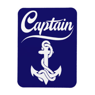 Kapitän Segelboot Anker Nautisches Design Magnet