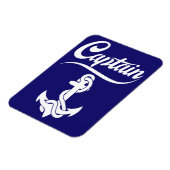 Kapitän Segelboot Anker Nautisches Design Magnet (Linke Seite)