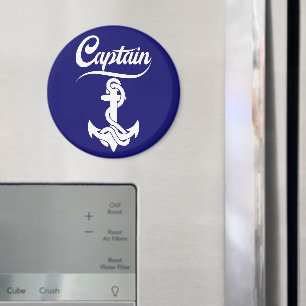 Kapitän Segelboot Anker Nautisches Design Magnet