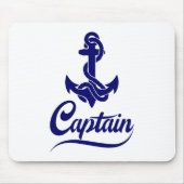 Kapitän Segelboot Anker Nautisches Design Mousepad (Vorne)