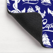 Kapitän Segelboot Anker Nautisches Design Mousepad (Ecke)