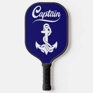 Kapitän Segelboot Anker Nautisches Design Pickleball Schläger