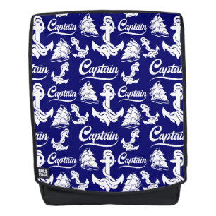 Kapitän Segelboot Anker Nautisches Design Rucksack