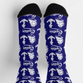 Kapitän Segelboot Anker Nautisches Design Socken (Oben)